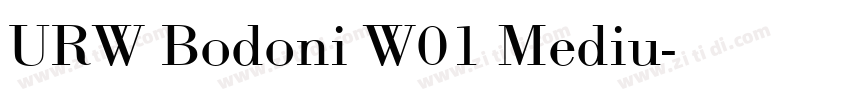 URW Bodoni W01 Mediu字体转换